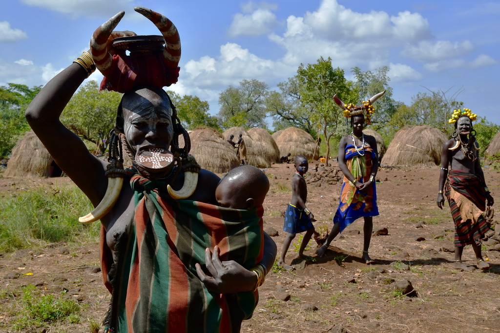 Mursi villages